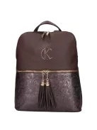 Karen D 526 bronz virág rostbőr női táska