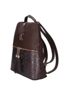 Karen D 526 bronz virág rostbőr női táska