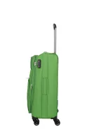 Travelite Skyline Orlando M zöld 4 kerekű bővíthető közepes bőrönd