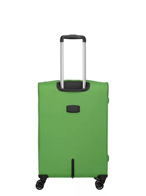 Travelite Skyline Orlando M zöld 4 kerekű bővíthető közepes bőrönd