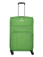 Travelite Skyline Orlando L zöld 4 kerekű bővíthető nagy bőrönd