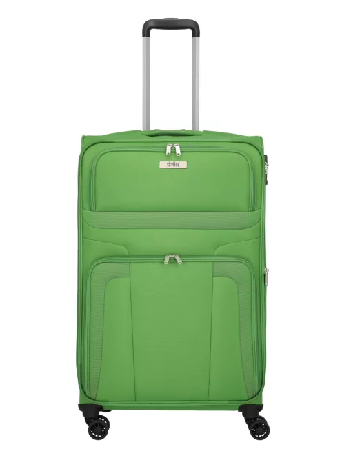 Travelite Skyline Orlando L zöld 4 kerekű bővíthető nagy bőrönd