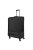 Travelite Crosslite fekete 4 kerekű óriás bőrönd