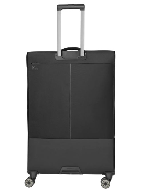 Travelite Crosslite fekete 4 kerekű óriás bőrönd