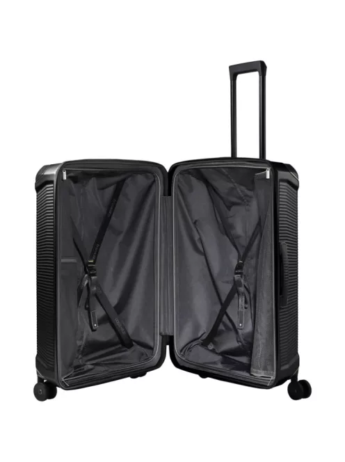 Travelite Millennium 4w L fekete nagy méretű bőrönd