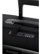 Travelite Millennium 4w L fekete nagy méretű bőrönd
