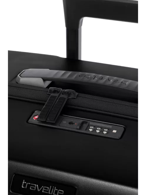 Travelite Millennium 4w L fekete nagy méretű bőrönd