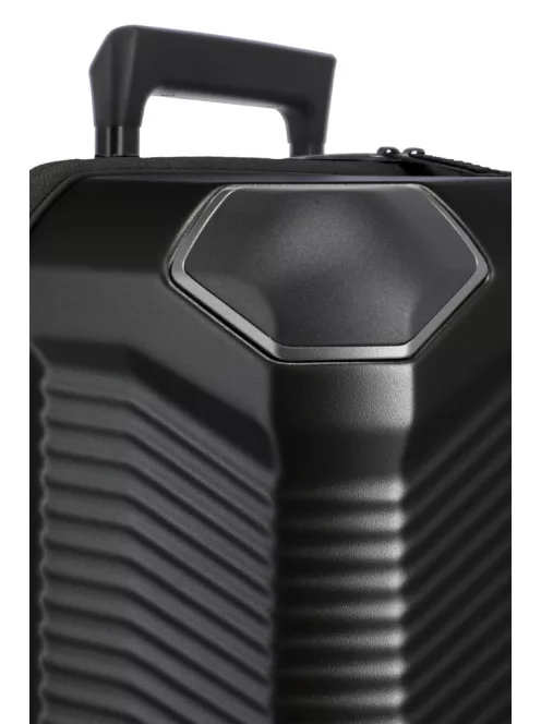 Travelite Millennium 4w M fekete bővíthető közepes méretű bőrönd