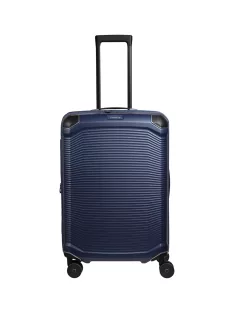   Travelite Millennium 4w M navy bővíthető közepes méretű bőrönd