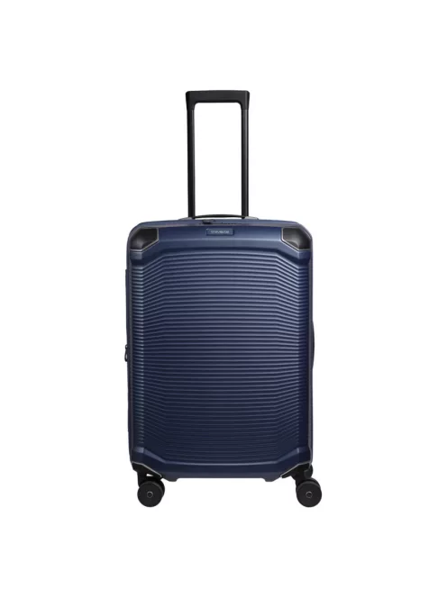 Travelite Millennium 4w M navy bővíthető közepes méretű bőrönd