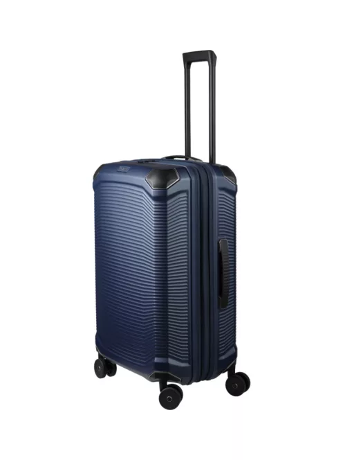 Travelite Millennium 4w M navy bővíthető közepes méretű bőrönd
