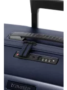 Travelite Millennium 4w M navy bővíthető közepes méretű bőrönd