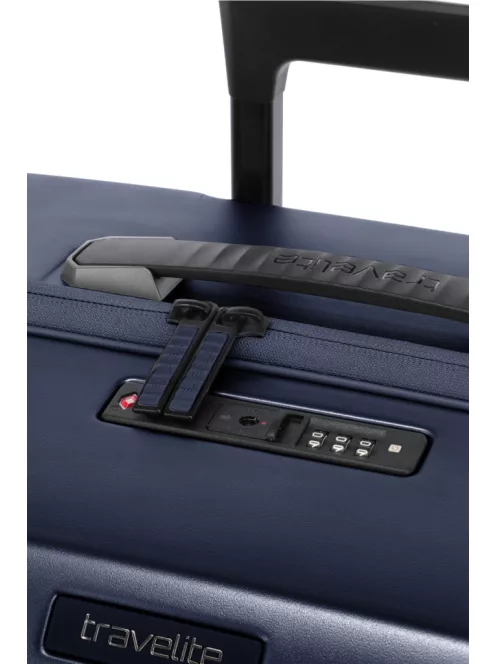 Travelite Millennium 4w M navy bővíthető közepes méretű bőrönd