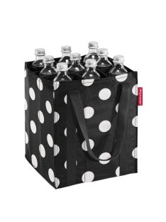   Reisenthel bottlebag fekete-fehér pöttyös italtartó táska