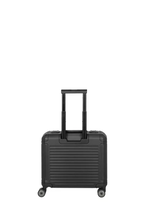 Travelite Next fekete alumínium 4 kerekű üzleti kabinbőrönd 79813-01