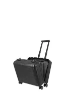 Travelite Next fekete alumínium 4 kerekű üzleti kabinbőrönd 79813-01