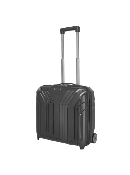 Travelite Elvaa fekete 4 kerekű üzleti kabinbőrönd