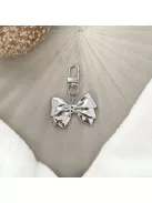 Ezüst masnis táskadísz és kulcstartó