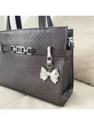 Ezüst masnis táskadísz és kulcstartó