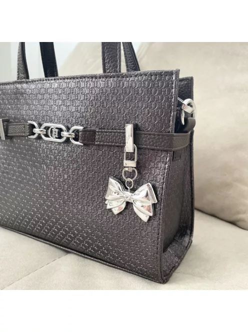 Ezüst masnis táskadísz és kulcstartó