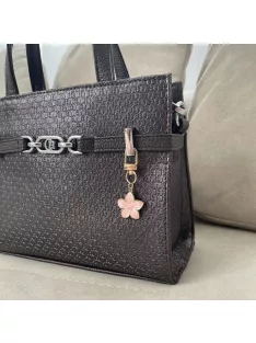   Rózsaszín cseresznyevirág kicsi táskadísz és kulcstartó