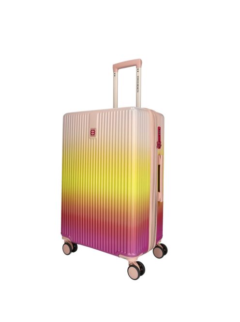 Enrico Benetti Havana pink 4 kerekű közepes bőrönd