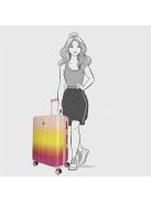 Enrico Benetti Havana pink 4 kerekű közepes bőrönd