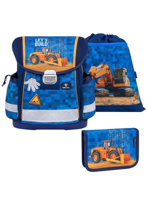 Belmil Classy Bulldozer iskolatáska szett