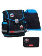 Belmil Classy Plus Cars Blue elsős iskolatáska szett