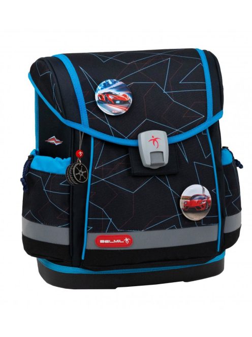 Belmil Classy Plus Cars Blue elsős iskolatáska szett