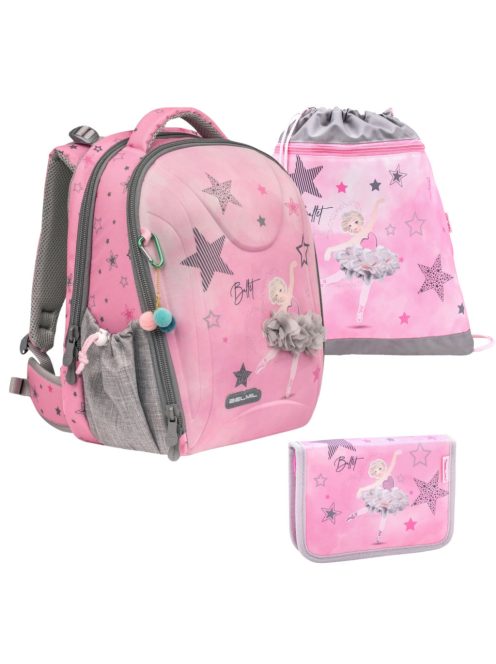 Ballet Light Pink 338-82 elsős iskolatáska szett