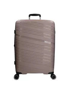   Benzi Malaga 5904 L szürke nagy méretű bővíthető bőrönd