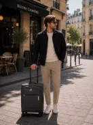 Travelite Priego S 4w antracit kabinbőrönd