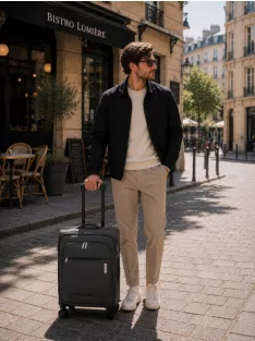 Travelite Priego S 4w antracit kabinbőrönd