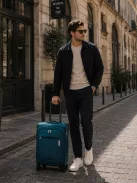 Travelite Priego S 4w petrol kabinbőrönd