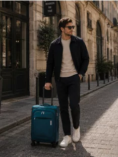 Travelite Priego S 4w petrol kabinbőrönd