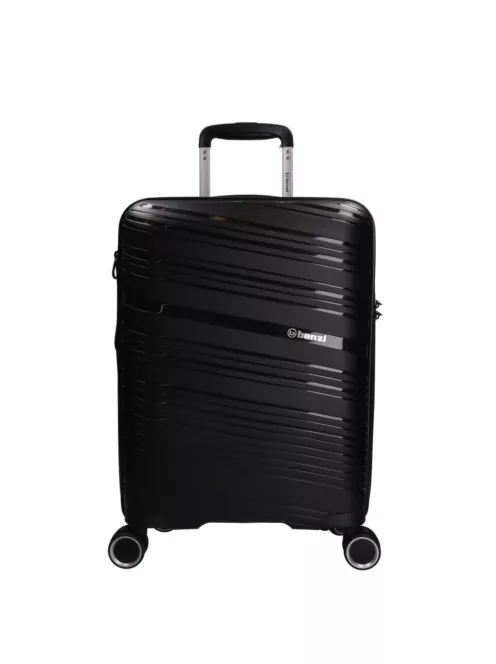 Benzi Malaga 5904 S fekete bővíthető kabinbőrönd