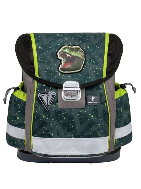 Belmil fekete-antracit dínós fiú kisiskolás iskolatáska