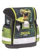 Belmil fekete-zöld dínós fiú iskolatáska szett