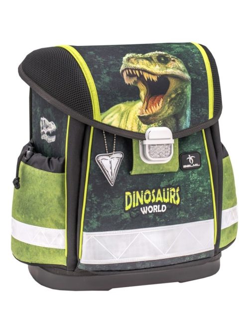Belmil fekete-zöld dínós fiú iskolatáska szett