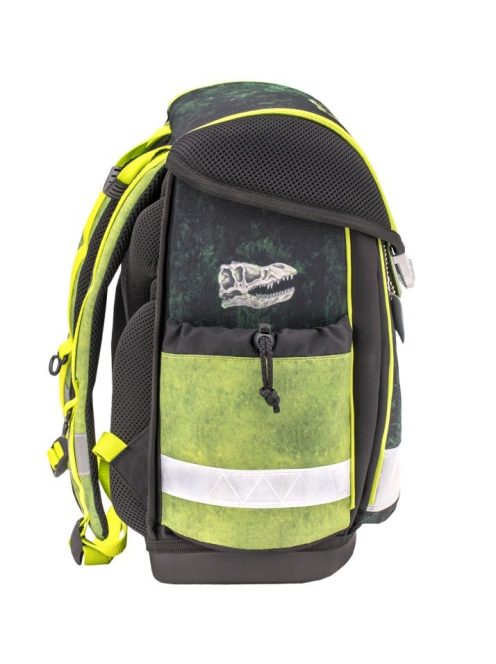 Belmil fekete-zöld dínós fiú iskolatáska szett
