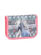 Belmil szürke-rózsaszín lovas lány iskolatáska szett