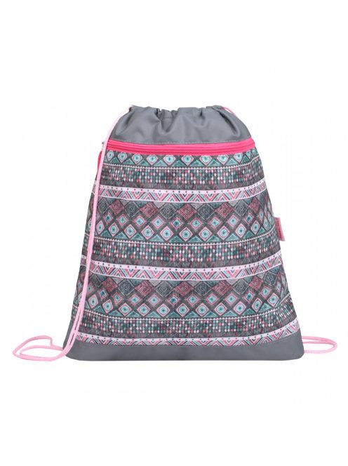 Belmil szürke-rózsaszín lovas lány iskolatáska szett