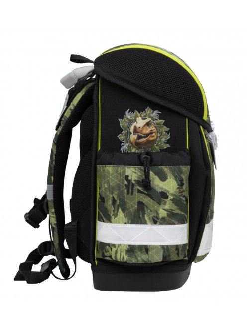 Belmil fekete-zöld dínós fiú iskolatáska szett