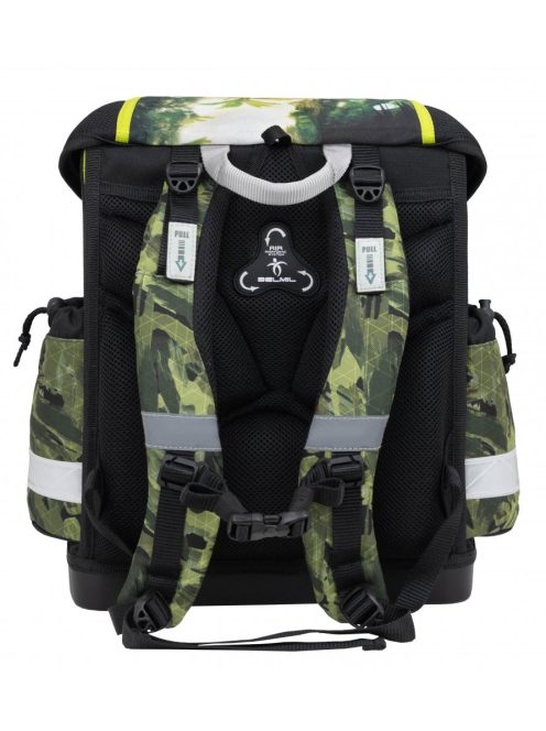 Belmil fekete-zöld dínós fiú iskolatáska szett