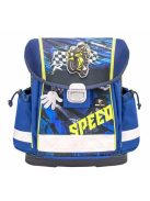 Belmil kék motoros fiú iskolatáska szett