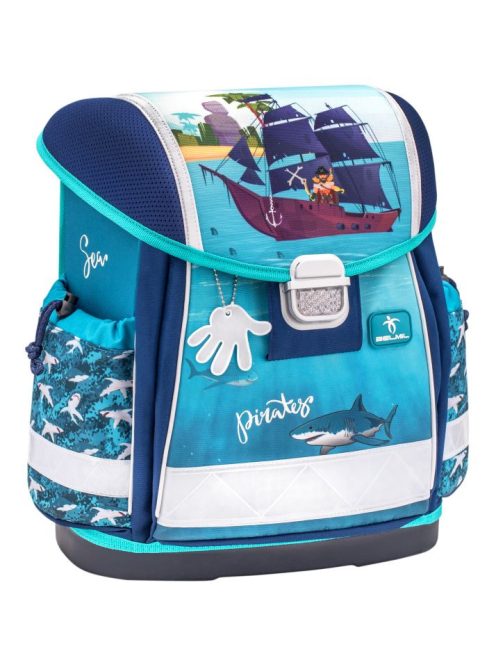 Belmil kék kalózos fiú iskolatáska szett