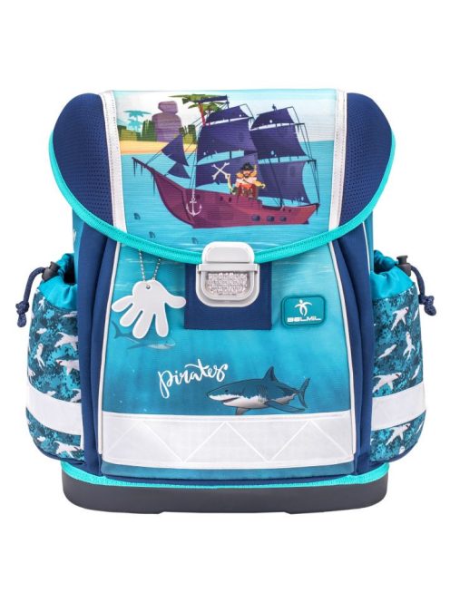 Belmil kék kalózos fiú iskolatáska szett