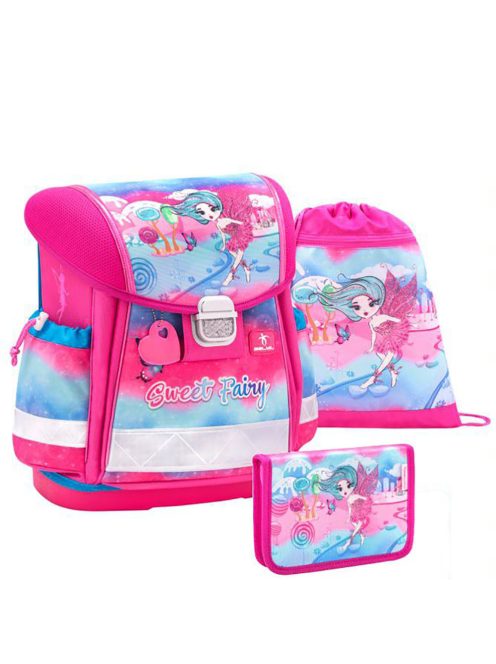 Belmil rózsaszín tündéres lány iskolatáska szett