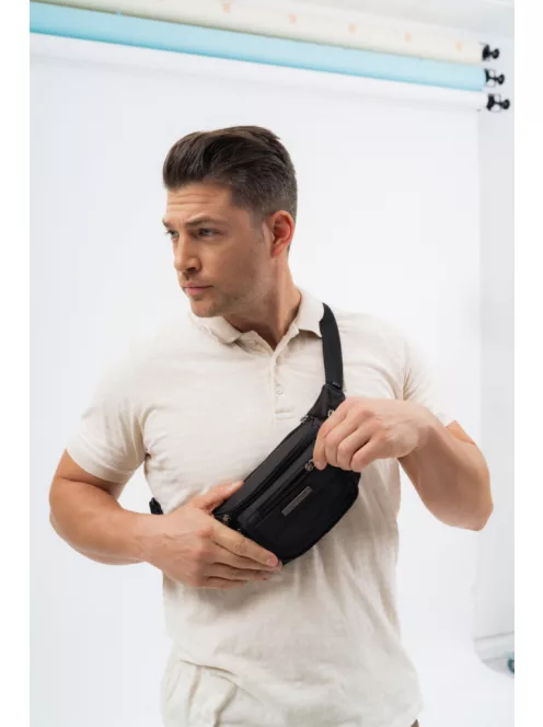 Budmil férfi övtáska 10040078/S2 fekete